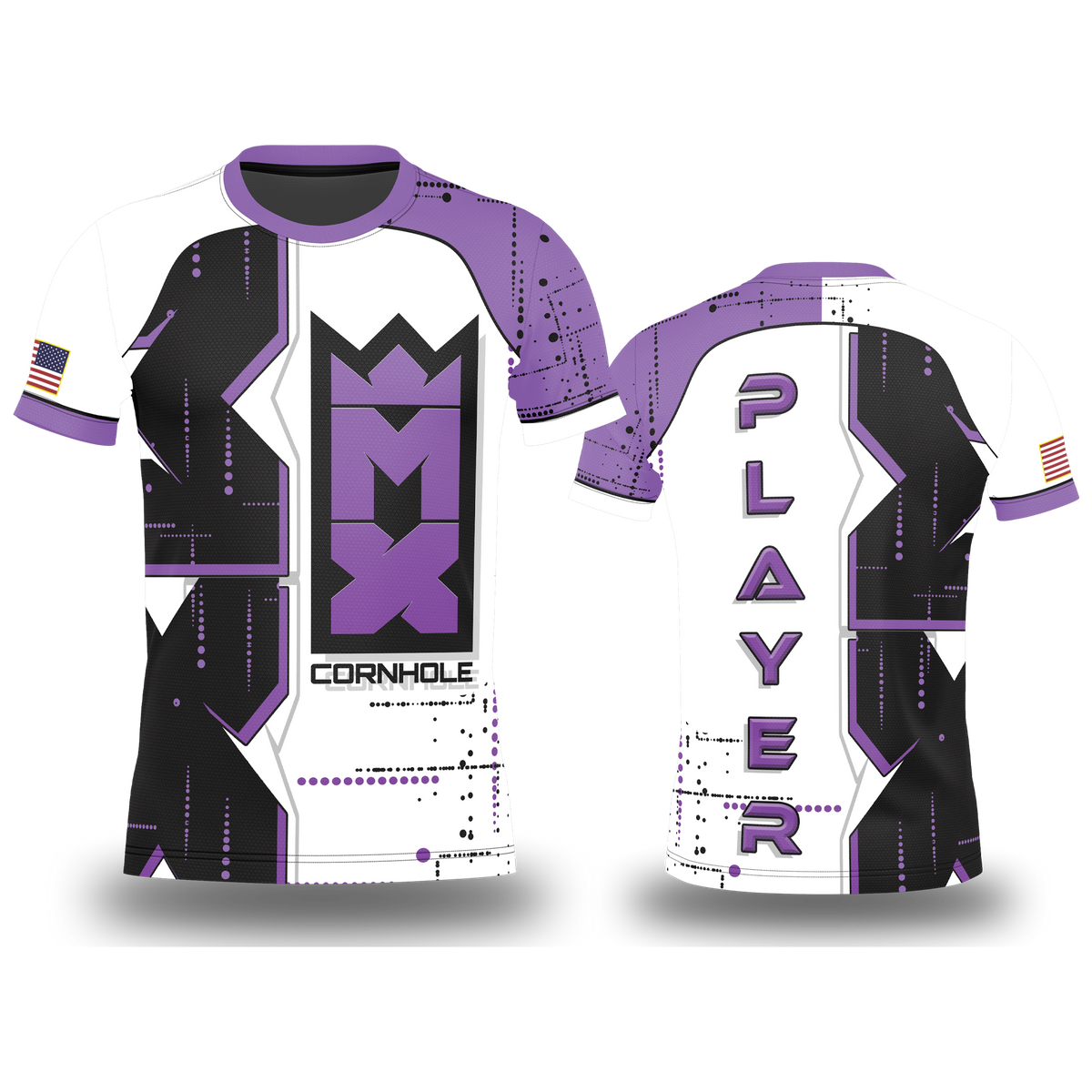 MX CORNHOLE - "OVERSIZED MX" DESIGN-JERSEY_ PURPLE