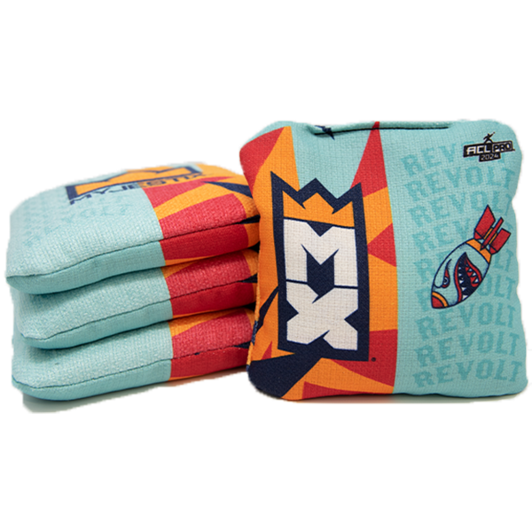 Pro Cornhole Bag MX Cornhole Revolt - ACL Pro Stamp Blue