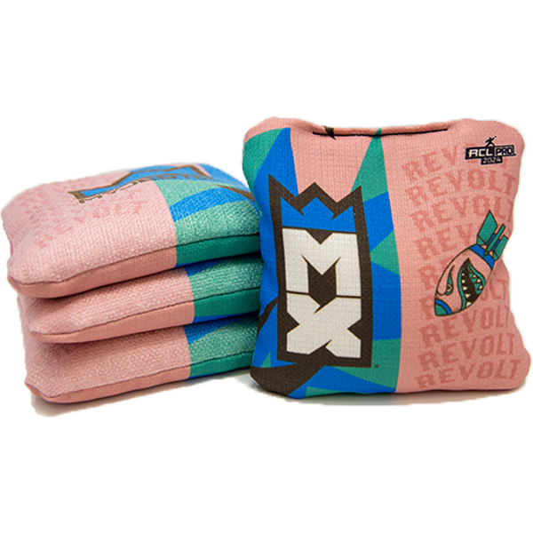 Pro Cornhole Bag MX Cornhole Revolt - ACL Pro Stamp Rose Red