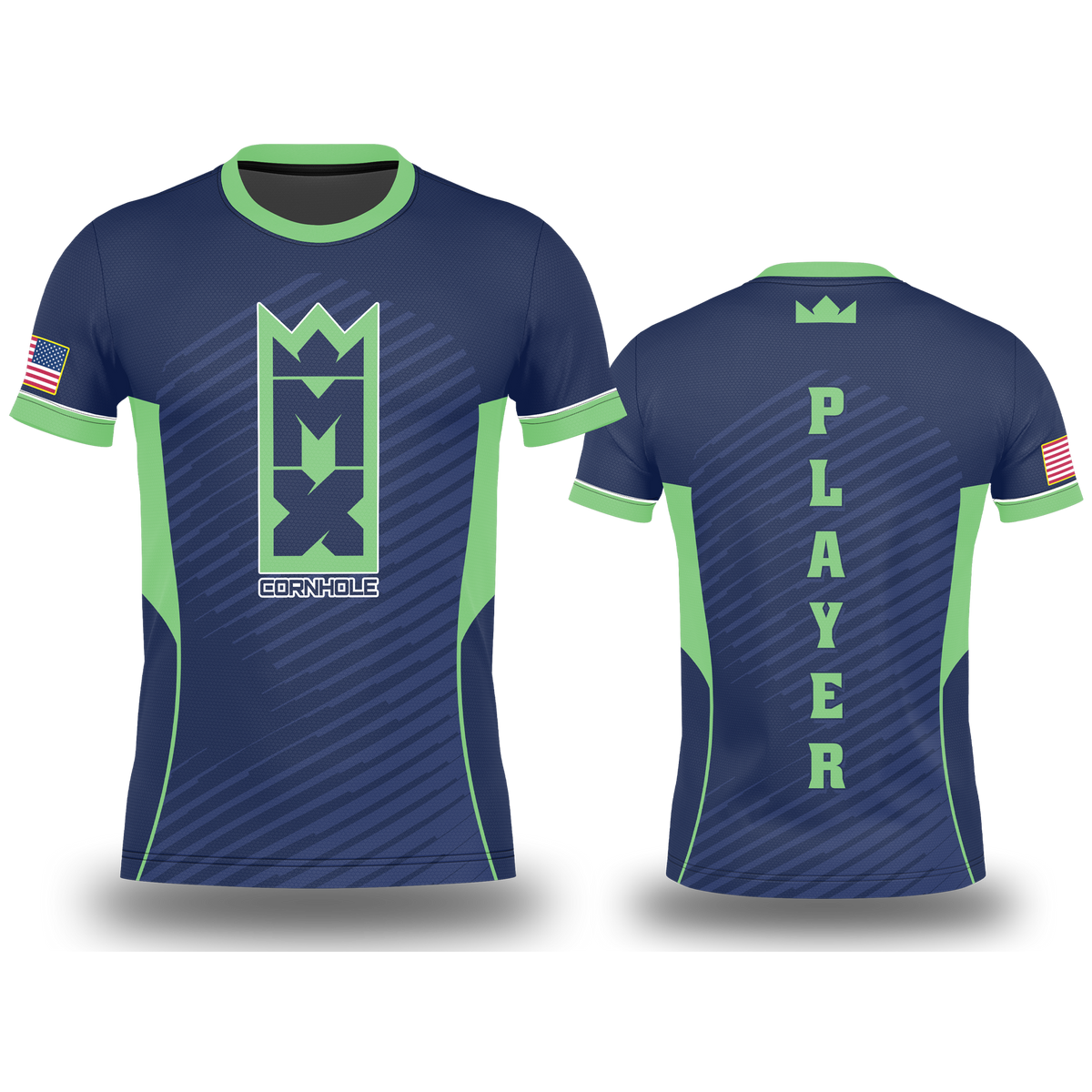 MX CORNHOLE -TRADITIONAL-JERSEY_BLUE/LIME GREEN