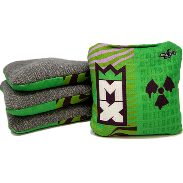 ACL Pro Cornhole Bag - MX Corhole Meltdown Green
